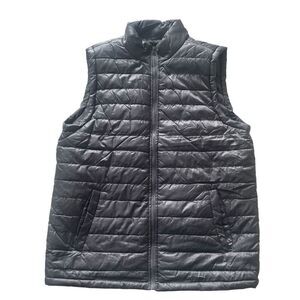 Jackson Hole Men’s Slate Gray Puffer Packable Quilted Vest Sz Large Outerwear